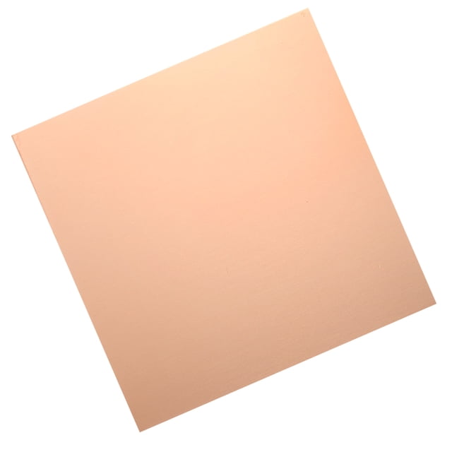 Hoja de Cobre Puro, 8" x 8", Grosor de 24 Gauge (0.5mm), Placa de Cobre Metálica con Guantes (Oro Rosa)