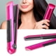 thumbnail image 4 of Miniplancha de pelo multifuncional recargable por USB, rizador, herramienta para peinar el cabello (rosa y rojo), 4 of 12