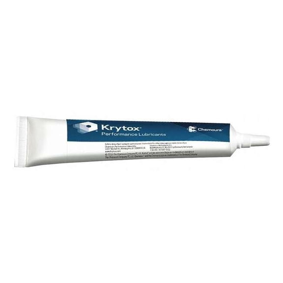 Krytox 0.5 oz., Tube, Synthetic, White GPL-206