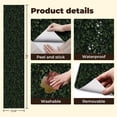 thumbnail image 5 of Peel and Stick Wallpaper Dark Green Botanical Ferns Clover Small White Flowers Wall Mural 23.6in x 9.8ft Self Adhesive Removable Wall Paper Renter Friendly Wallpaper for Nursery Bedroom Cabinets, 5 of 8