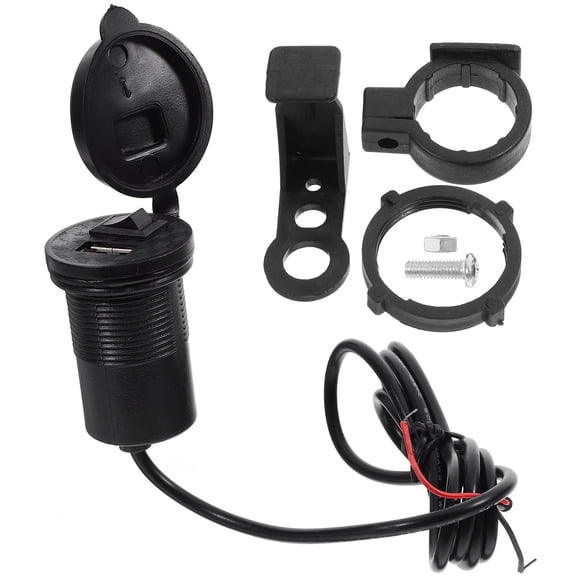 WASHWEPE Motorcycle Charging Port Kit USB Charger Fast Charging 1Pcs for Motorcycle Riders