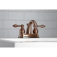 thumbnail image 3 of Kingston Brass KB561ALAC Restoration 4 in. Centerset Bathroom Faucet, Antique Copper, 3 of 5