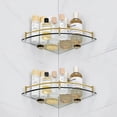 thumbnail image 2 of Estantes de BañO, Estante de Esquina de Vidrio para BañO Montado en la Pared, Estante de Vidrio Templado para Almacenar Gel de Ducha/JabóN -B, 2 of 5