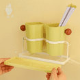 thumbnail image 2 of Support Multifonctionnel Rangement Baguettes Tube Mode Simple Rangement Mural Solide Rangement Ménager Baguettes Cage C, 2 of 5