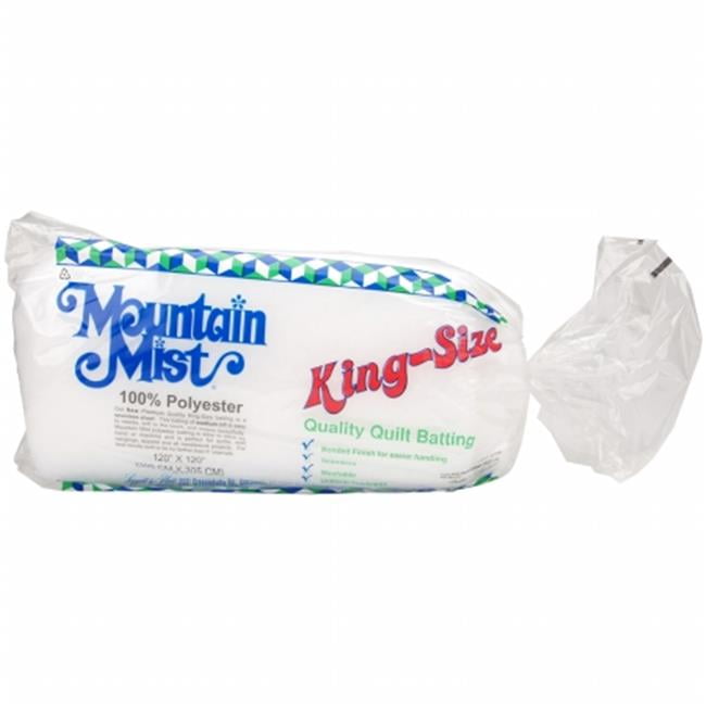 Mountain Mist QuiltLight Polyester Batting, Full Size 81"x96