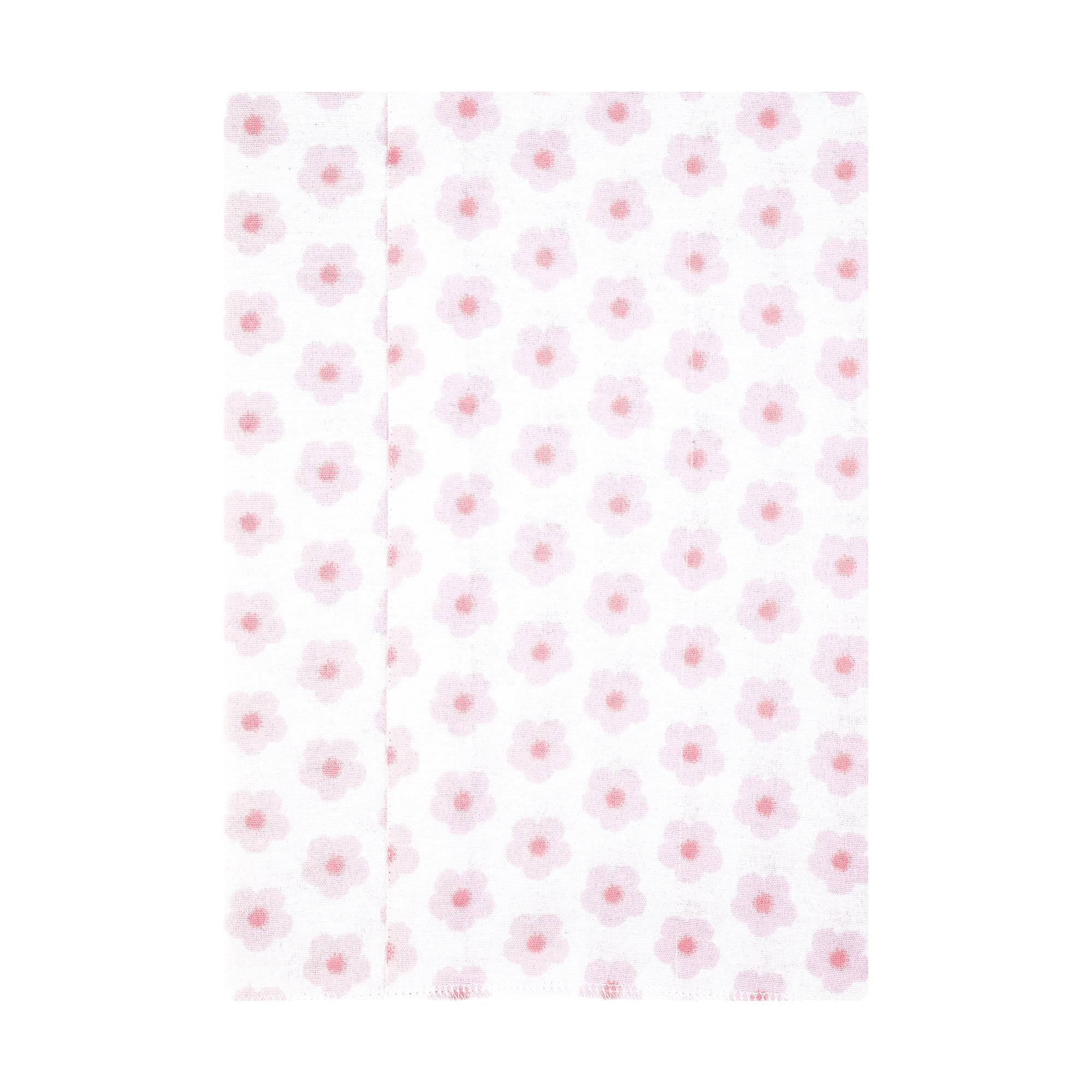 Hudson Baby Girl Cotton Polyester Flannel Burp Cloths 7-Pack, Happy Strawberries, One Size