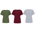 thumbnail image 4 of ZTTD Womens Maternity Tank Top Shirt Casual Short Sleeve Side Ruched Crew Neck Basic Nursed Vest for Breastfeeding 3 Pack Blouse, 4 of 8