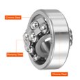 thumbnail image 3 of Uxcell 12x37x12mm 1301 Self-Aligning Ball Bearings Open Type Chrome Steel, 3 of 5