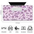 thumbnail image 5 of Long Mouse Pads for Desk,Pink and Purple Of Leopard Print Desk Mats on Top Of Desks, Desk Mouse Pad Extra Large with 3mm Non-Slip Base and Stitched Edge for Gaming,Office,Work,Home 47.3"x23.6", 5 of 6
