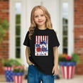 thumbnail image 2 of ZACPNCV Girls 4th of July Shirt Flag T-Shirts for Kids Toddler Patriotic Tee Tops Girls Independence Day Gifts Black 5-6 Years, 2 of 9
