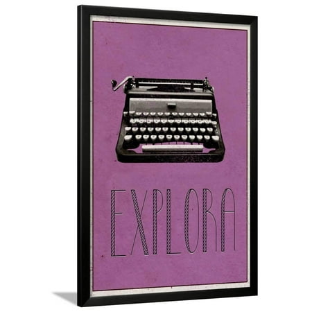 EXPLORA (Italian -  Explore) Framed Print Wall (Best Way To Explore Italy)