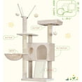 thumbnail image 3 of Cat Tree Tower Scratching Posts with Removable Toys Cozy Condo Platform Hammock Sisal Scratch Board and Ball for Indoor Kittens . es Light MPJSW, 3 of 9