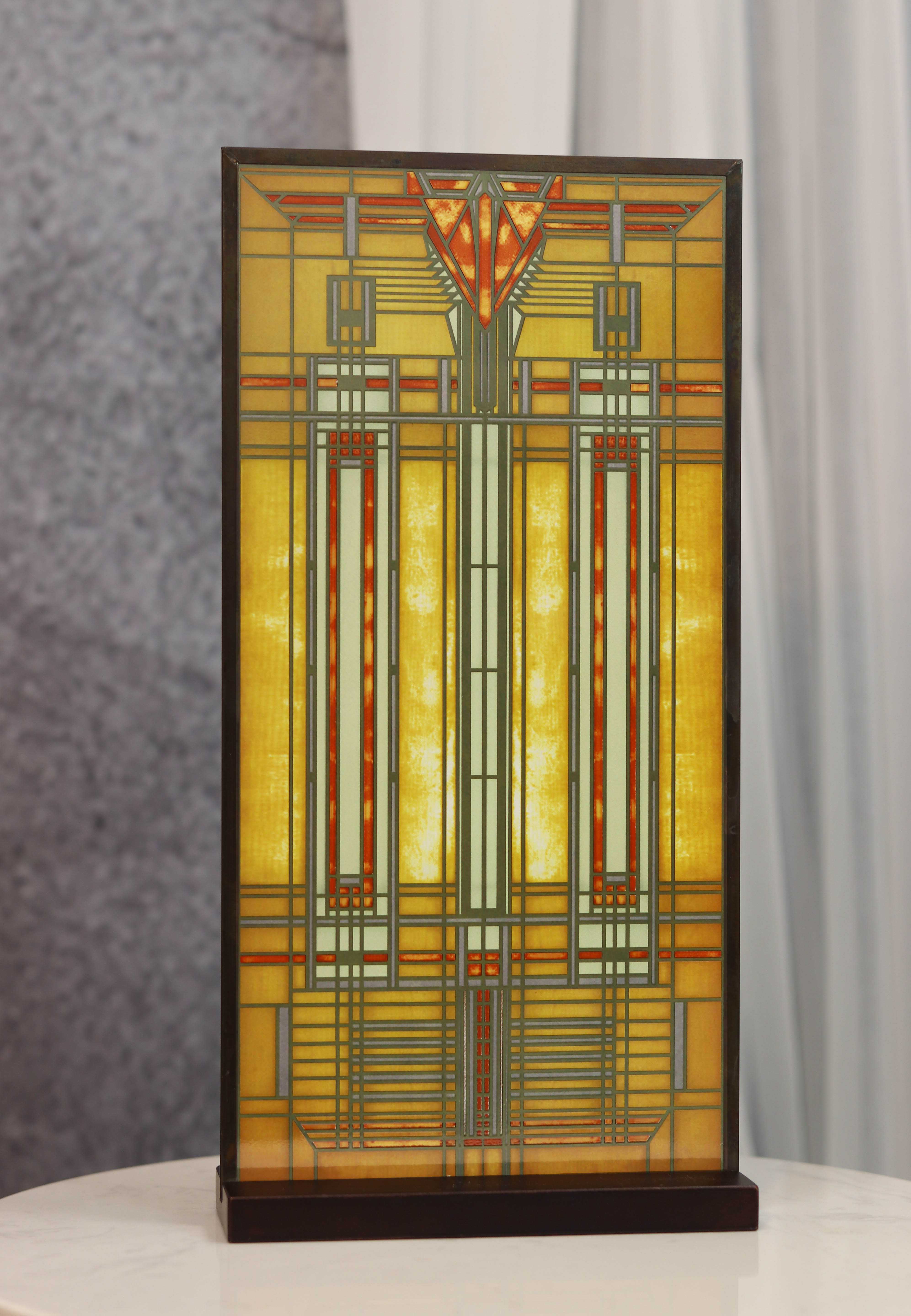 Summit Collection Frank Lloyd Wright Oak Park Skylight Stained Glass 