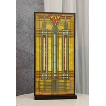 Frank Lloyd Wright Bradley House Skylight Stained Glass Wall Or Desktop Plaque