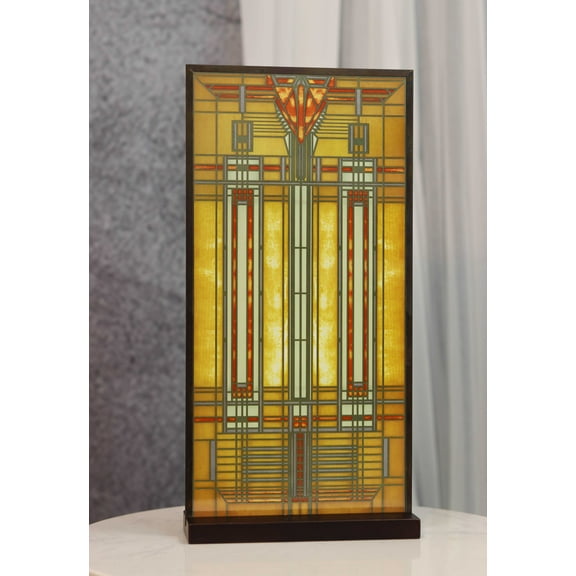 Frank Lloyd Wright Bradley House Skylight Stained Glass Wall Or Desktop Plaque