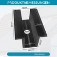 thumbnail image 3 of 10 x Centre Clamp PV Solar Panels, Black, Module Clamp for All Frame Heights, Solar Panels Bracket for Solar Panels Roof, 3 of 6
