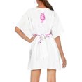 thumbnail image 3 of HAPPY BAY Women's Beachwear Summer Bathing Suit Swimwear Cover-up Short Swing Beach Dress for Women 1X-2X Pink, Solid, 3 of 3