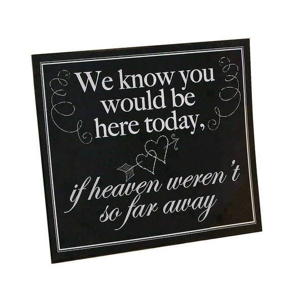 Memorial Wedding Sign - Party Decor - 1 Piece