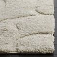thumbnail image 6 of SAFAVIEH Florida Lavonne Floral Plush Shag Area Rug, Cream, 6' x 9', 6 of 8