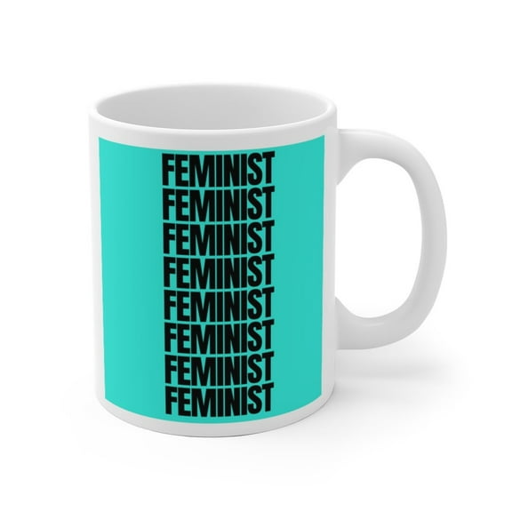 Feminist Ceramic Mug - Blue (2 sizes)