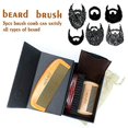 thumbnail image 2 of Beard Comb & Beard Brush For Men - Natural Boar Bristle Brush, 2 of 5