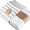 White - 6 Pack, variant on Natural - Blank Plain - Linen Tea Towels For Kitchen - For Crafting Embroidery Baking Sourdough Bread Proofing - 100% Cotton Flour Sack Dish Towels - 18"X28" - 3 Pack - Heavy Weight High Threadcount