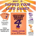 thumbnail image 4 of Juego de cartas Tapped Four Travel Edition - 2 a 6 jugadores - Cartas Tap adicionales - Estrategia Suerte Risa Diversión - Familia y amigos, 4 of 5