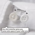 thumbnail image 6 of Monebena 6 Pcs Shirt Collar Button Extenders, Elastic Collar Extenders for Mens Shirts, Dress Shirt Tie Neck Collar Button Expanders for Expanding Length Men Women Dress Shirts Collar Extension, 6 of 7
