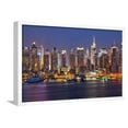 thumbnail image 1 of View on Night Manhattan, New York, Framed Art Print Wall Art by sborisov Sold by Art.Com, 1 of 5
