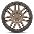 thumbnail image 3 of Black Rhino Aluminum Rim ARCHES 15X7in Bronze with Black Ring Finish, 1570ACH155100Z56, 3 of 3