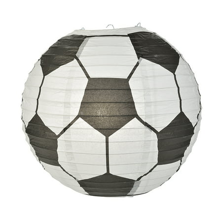 Quasimoon Soccer Ball / Futbol Paper Lantern Hanging Decoration by PaperLanternStore