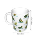 thumbnail image 2 of Yiaed Cute Avocado Yoga Print Ceramics Coffee,Large Handle Design,Extra Large Tea and Coffee Cup for Office and Home Mugs, 2 of 6