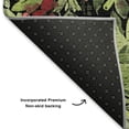 thumbnail image 5 of Addison Rugs Mayfield Premium Machine Washable Transitional Holiday Holly Black Rectangle Rug, 10' x 14', 5 of 7