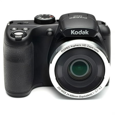 KODAK PIXPRO AZ252 Bridge Digital Camera with - 16 MP - 25X Optical Zoom - HD 720p Video (Black)