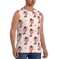 thumbnail image 2 of Balery Dachshund Dog Heart Men's Sleeveless Muscle Shirts Workout Tank Top, Moisture Wicking, Odor Protection-Medium, 2 of 8