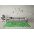 thumbnail image 3 of Ahgly Company Indoor Square Oriental Emerald Green Industrial Area Rugs, 4' Square, 3 of 4