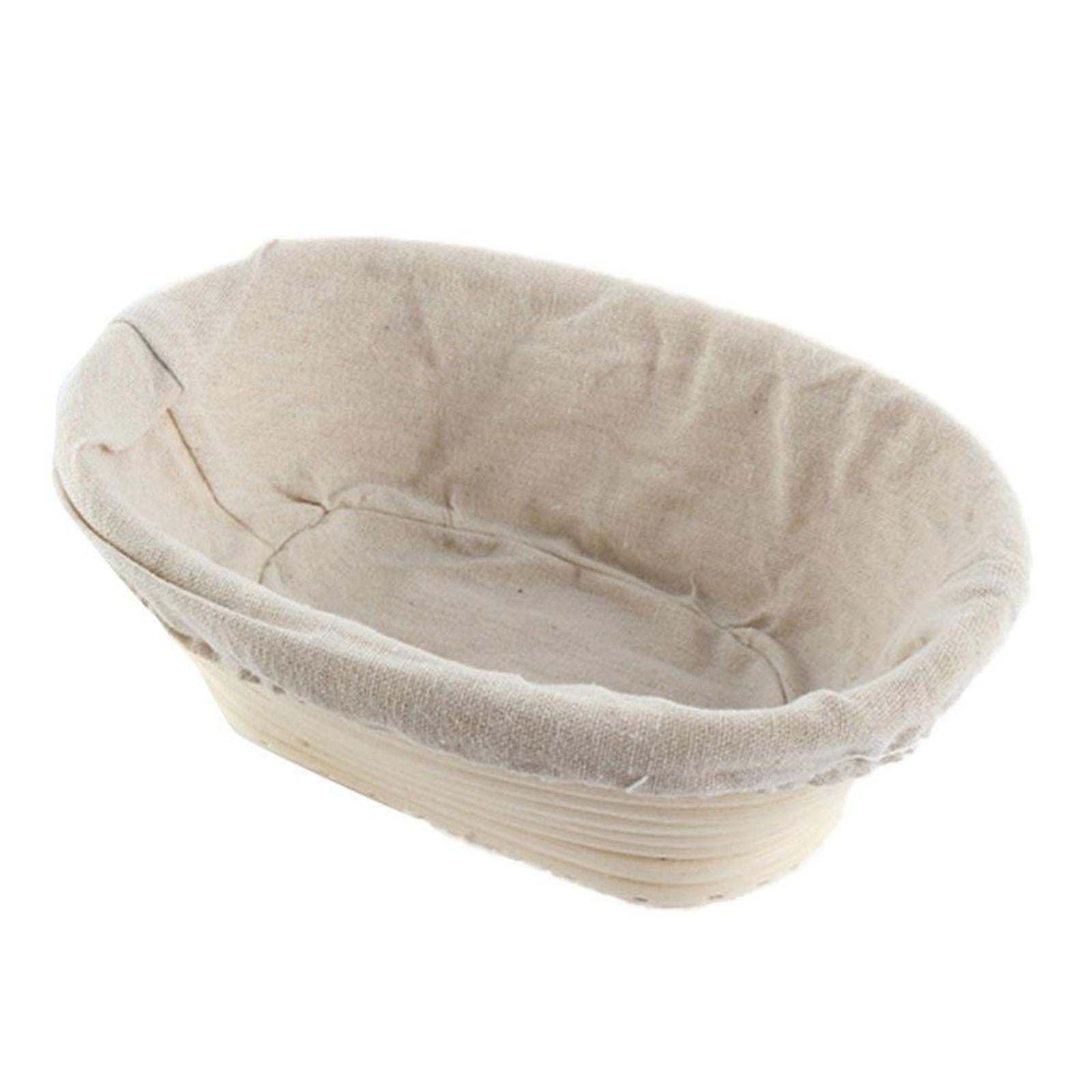 Details about   Natural Rattan Round Oval Bread Basket Storage Mold Eco friendly Baking Kitchen 