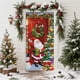 thumbnail image 1 of Decoración navideña para puerta de 6,66 x 2,99 pies, con Papá Noel como regalo, ideal para fiestas navideñas., 1 of 5