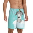 thumbnail image 2 of Logiee Dog In Bathtub Print Men's Pajama Shorts with Drawstring & Pockets,Sleep Shorts for Men,Sleepwear Bottoms,Elastic Waistband Loungewear-Large, 2 of 6