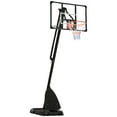 thumbnail image 1 of Soozier Basketball Hoop w/ Wheeled Weight Base, 115.4"-137.8" Height Adjustable, 1 of 9