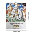 thumbnail image 4 of Calendario Gato Medieval 2025 Pared Con Pintura 12 Meses, 4 of 4