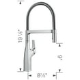 thumbnail image 2 of Rivana Semi-Pro Pull-Down Dual-Spray Kitchen Faucet - Chrome, 2 of 2