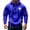 Blue, variant on TMOYZQ Hoodies for Men Fall Winter Long Sleeve Quarter Zip Drawstring Hooded Sweatshirt Fashion Graphic Big and Tall Pullover Sweater with Mulit Pockets