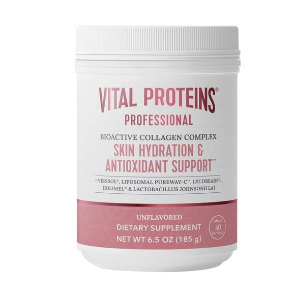 Vital Proteins Professional Bioactive Collagen Complex Skin Hydration and Antioxidant Support, Unlfavored, 6.5 oz
