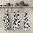 thumbnail image 5 of GZHJMY 1 Pack Triangle Ornament Grunge Kitchen Towels, Soft Highly Absorbent Dish Towels Reusable Tea Towels Set, 28"x 18", 5 of 7