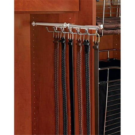 Rev A Shelf Rscbsr. 14. Sn 13-. 88 inch - 21-. 88 inch L Rev-A-Shelf Belt-Scarf Rack - Satin Nickel