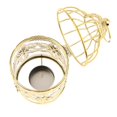 thumbnail image 4 of thinsony Electroplated Metal Birdcage Shape Tea Light Candle Holder E-Gold, 4 of 8
