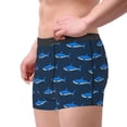 thumbnail image 2 of Balery Cute Shark Calzoncillos bóxer para hombre, ropa interior de algodón suave y transpirable con cinturilla de nailon-Small, 2 of 5