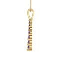 thumbnail image 2 of 0.48 ct Brilliant Round Cut Alexandrite 14k Yellow Solid Gold Everyday Affordable Designer Necklace Pendant with 16" Chain, 2 of 6