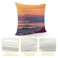 thumbnail image 4 of Fenyluxe Mountain Sunset Sky Pillow Covers for Couch Sofa Indoor Outdoor Zipper Closure Soft and Durable 1PC 20x20in, 4 of 5